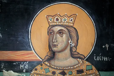 Byzantinisches Fresko aus dem 15. Jahrhundert